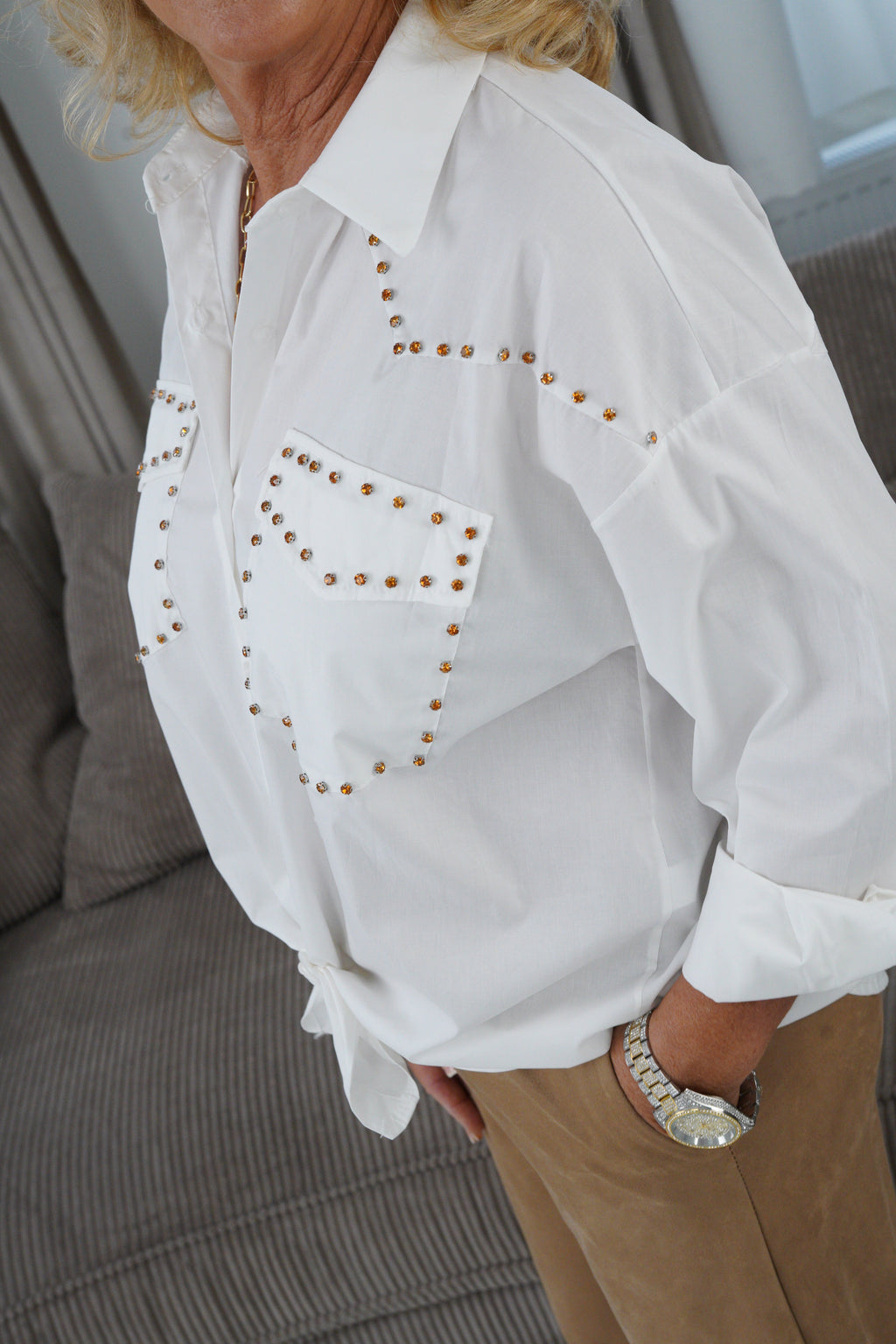 Bluse in Weiß (40-44)