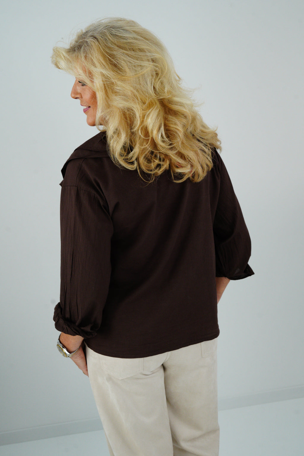 Bluse in Chocolate (38-42)