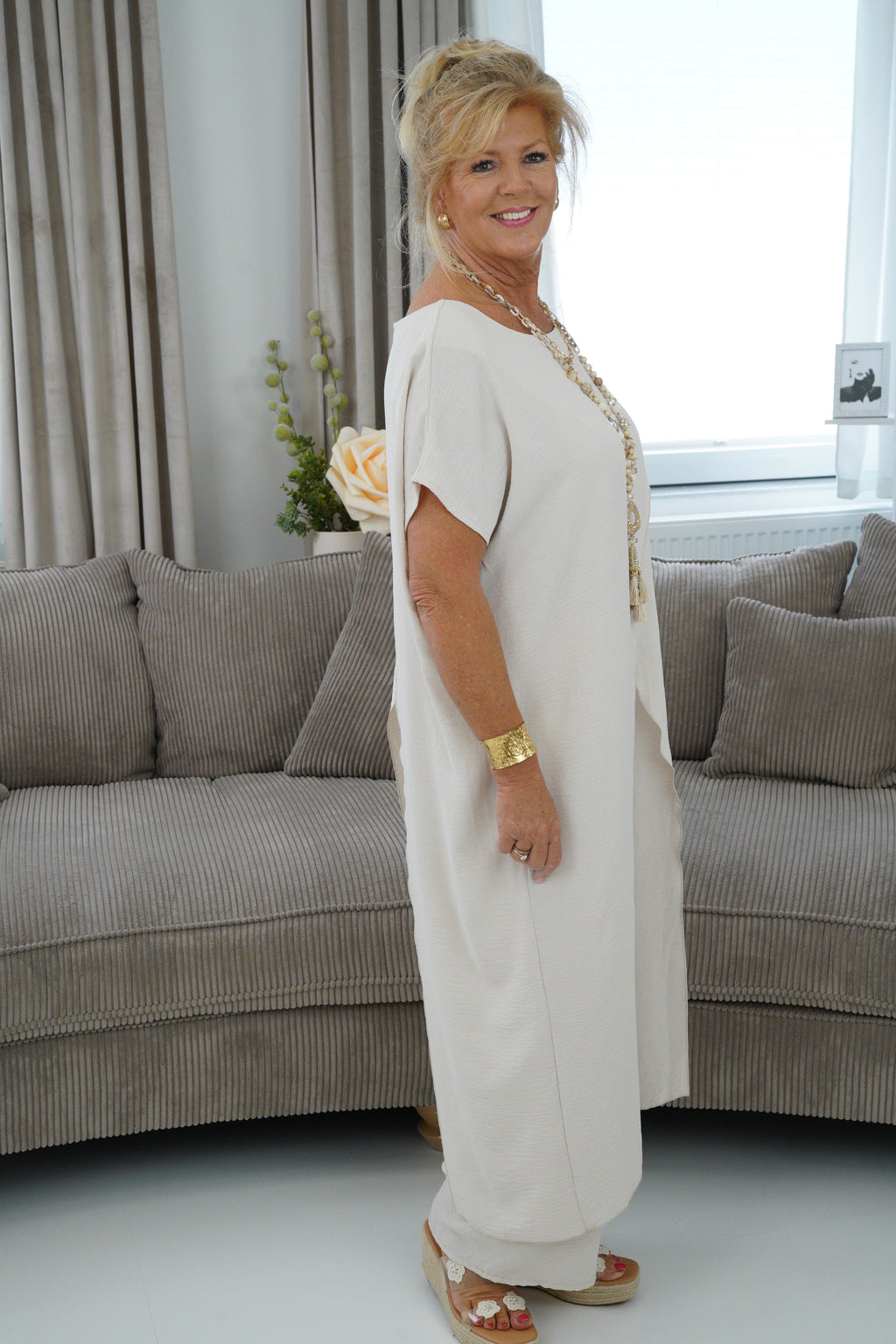 2 Teiler Anzug in Beige (38-42)