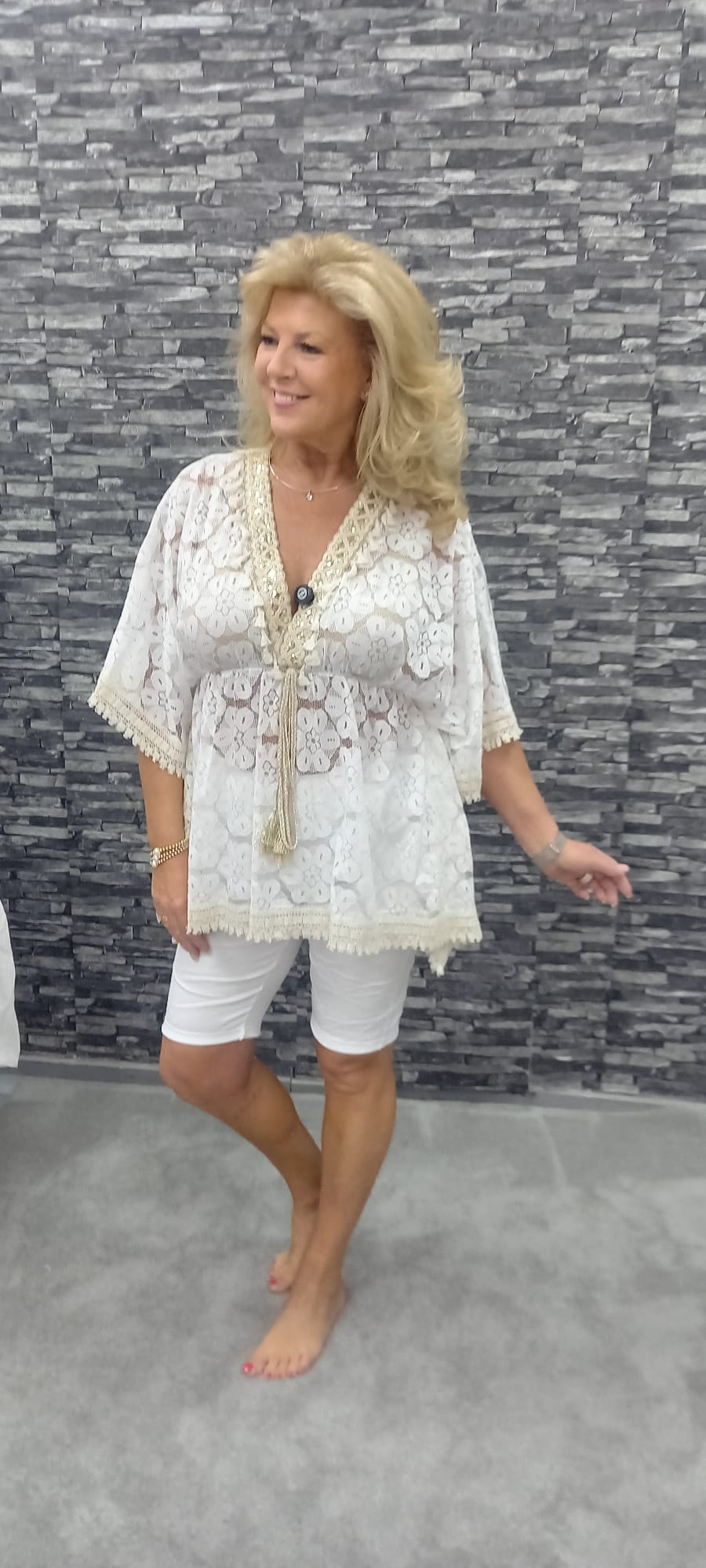 Tunika in Weiß (38-42+)